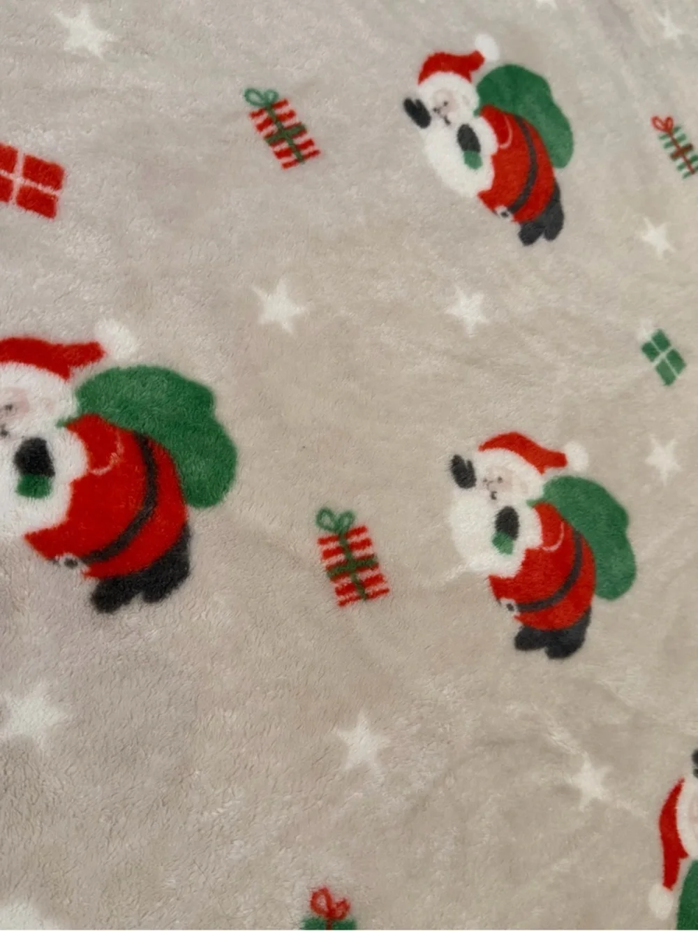 Christmas Santa Fleece Blanket 58x80 Soft Plush Holiday Throw Cozy